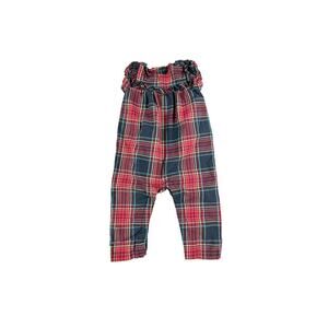 Tea Collection Matsuri Plaid Woven Romper Navy Red 12-18 Months